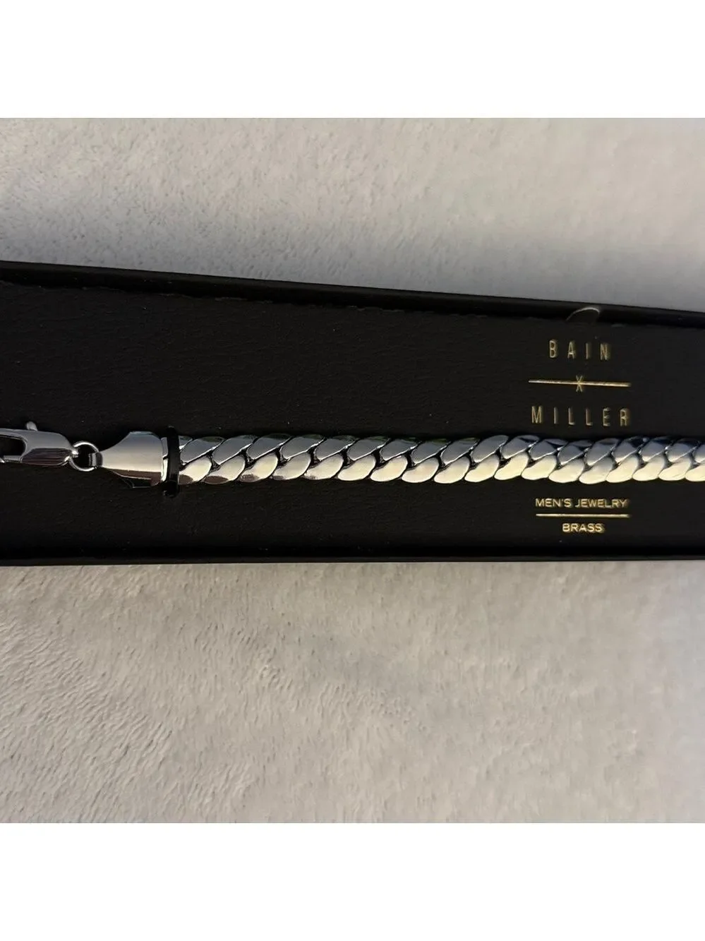 Bain Miller Men's Bracelet 9” Cuban link bracelet for men’s